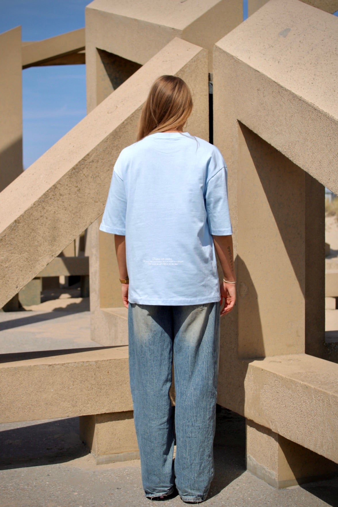 KYNELABEL TEE LIGHT BLUE