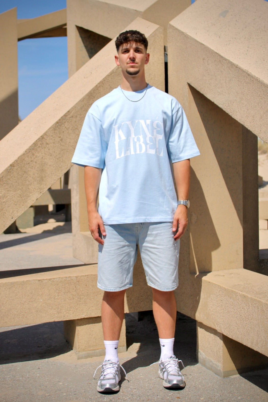 KYNELABEL TEE LIGHT BLUE