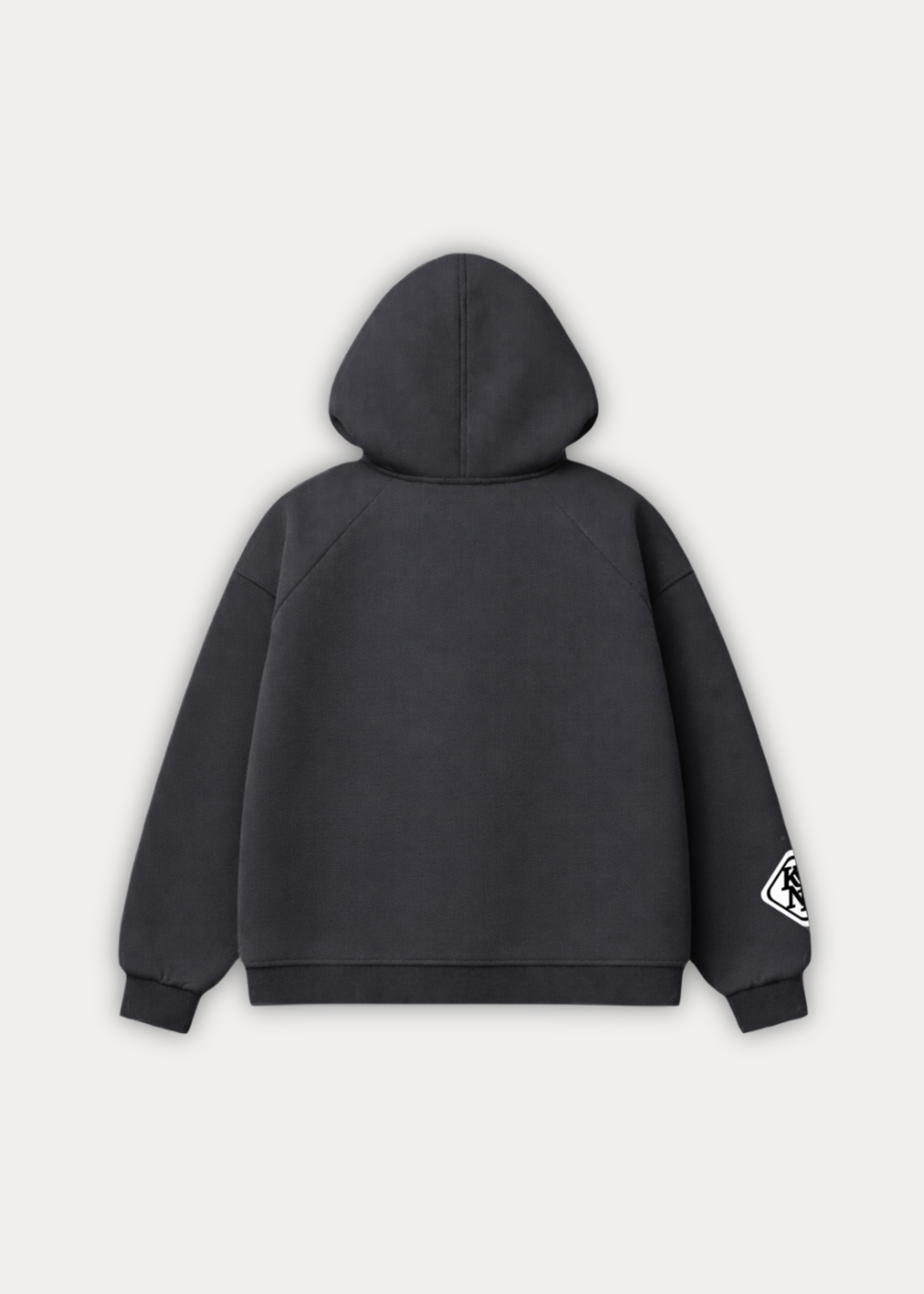 KYNE ZIP HOODIE SMOKEDBLUE